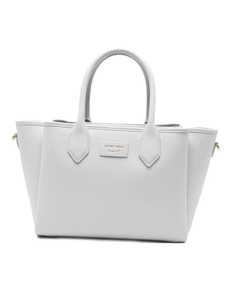 Emporio Armani logo-patch tote bag - Grau Grau