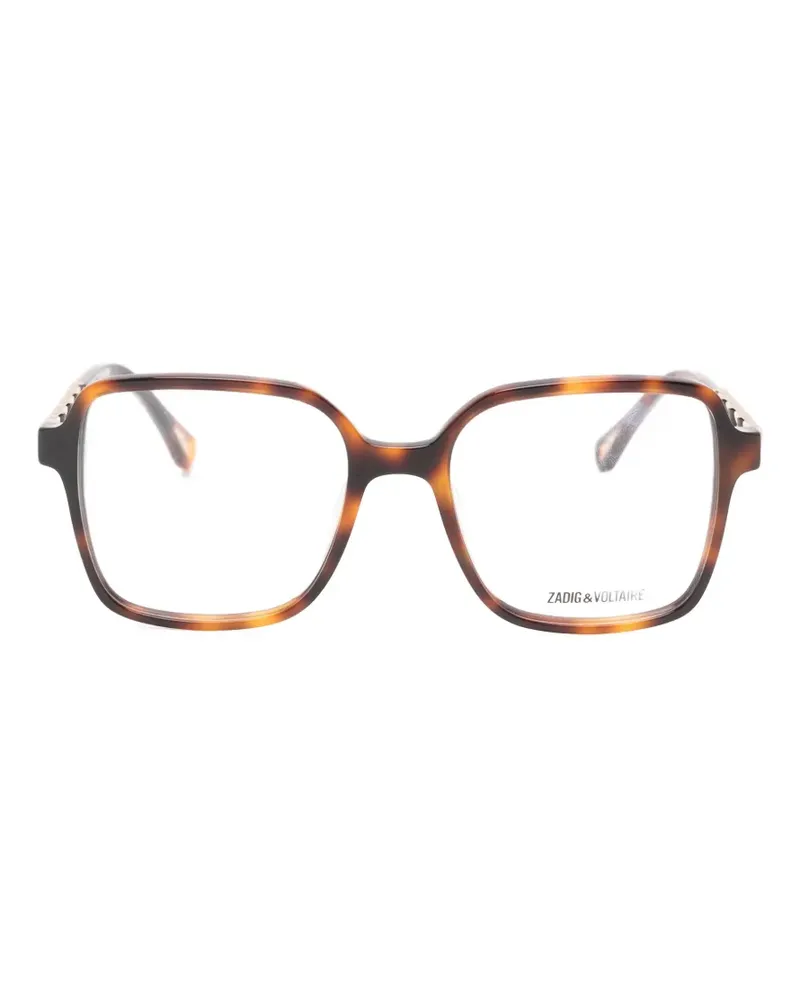 Zadig & Voltaire tortoiseshell-effect chain-link glasses - Braun Braun