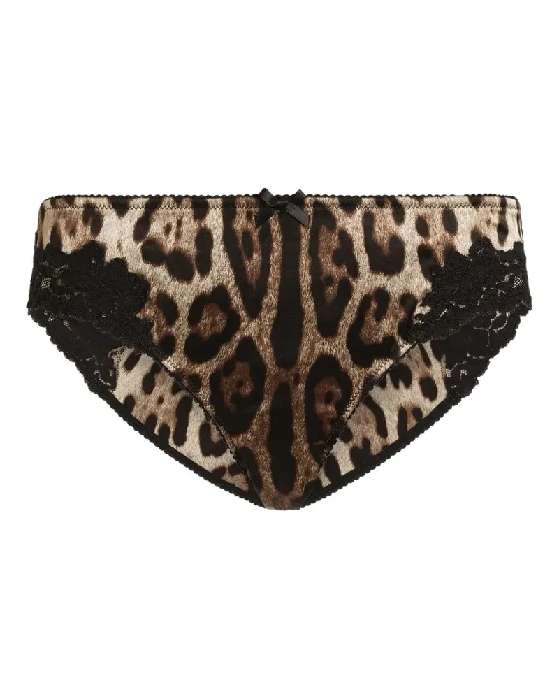 Dolce & Gabbana Satin-BH mit Leoparden-Print - Nude Nude