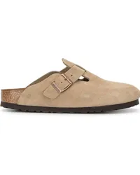 Birkenstock Boston Clogs aus Wildleder Nude