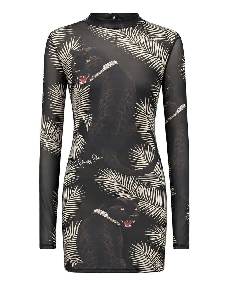 Philipp Plein Minikleid aus Tüll - Schwarz Schwarz