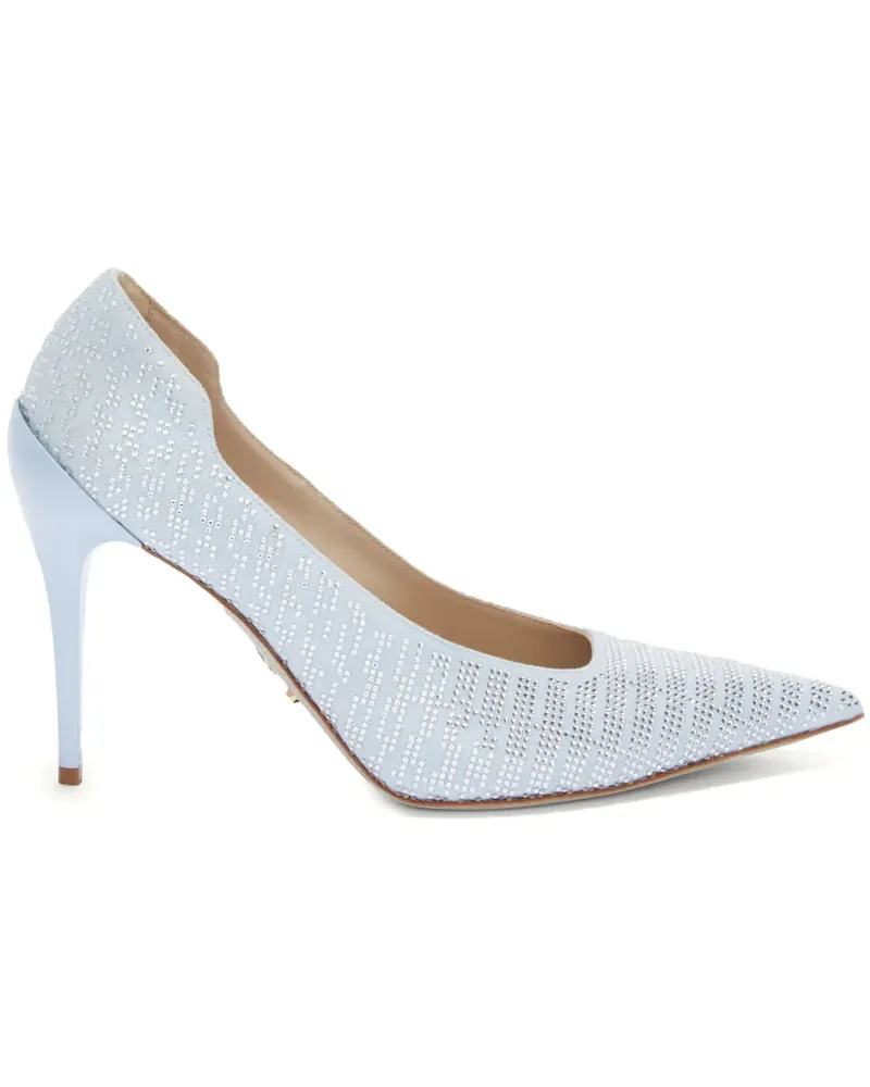 Genny Pumps mit Kristallen - Blau Blau