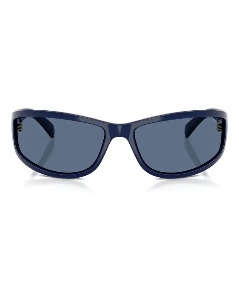 Miu Miu Sonnenbrille mit geometrischem Gestell - Blau Blau