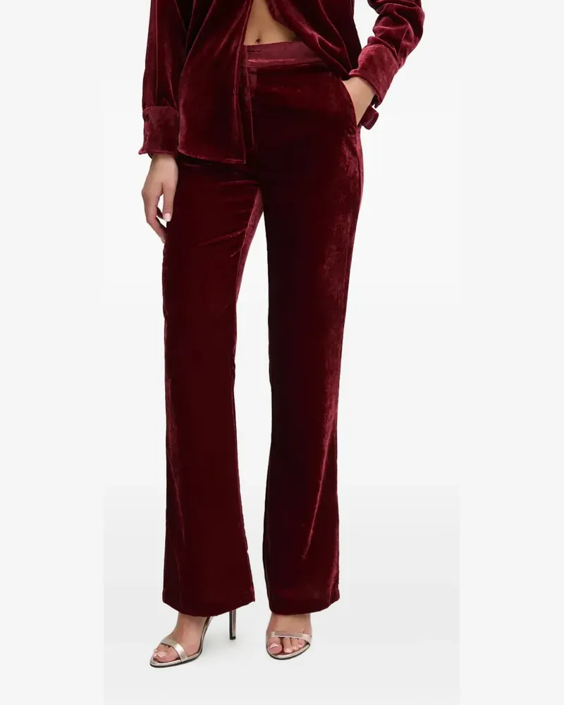 Sisley Hose aus Samt - Rot Rot