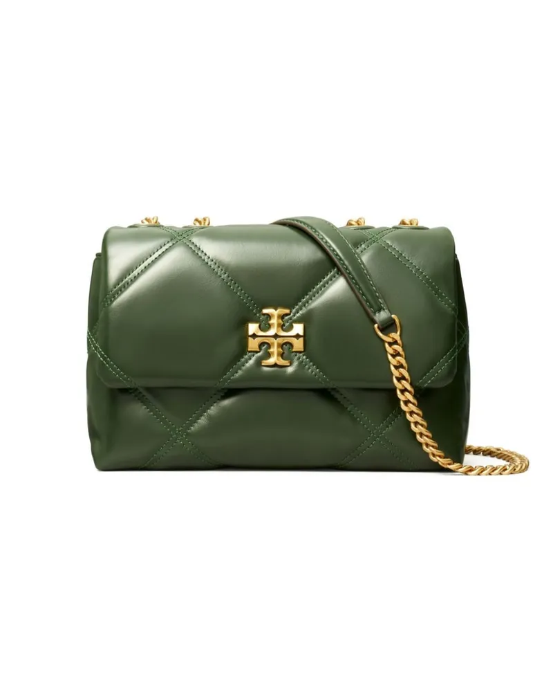 Tory Burch Kleine Kira Schultertasche mit Rautensteppung - Grün Grün