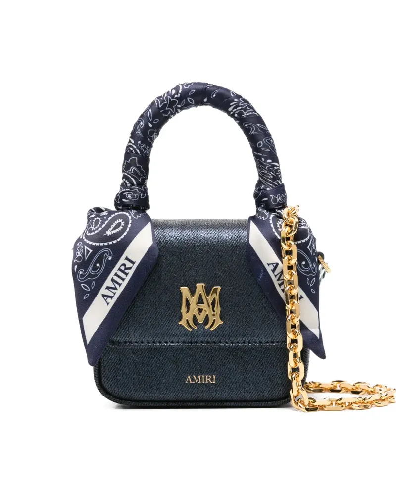 Amiri Tote Bag mit Schal - Blau Blau