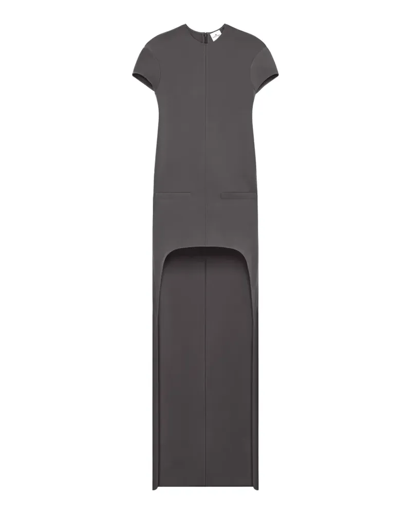 Courrèges Maxikleid mit runden Kanten - Grau Grau