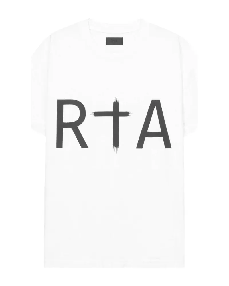 RTA Liam T-Shirt mit Logo vorne - Weiß Weiß
