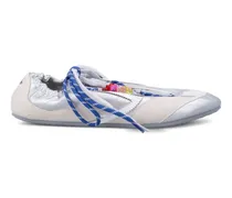 Sneakers mit Perlen - Silber