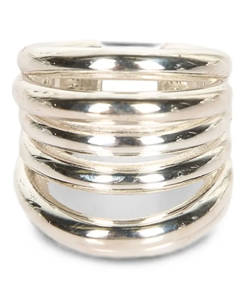 Federica Tosi multi-band ring - Silber Silber