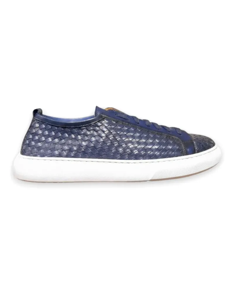 CALCE interwoven leather sneakers - Blau Blau