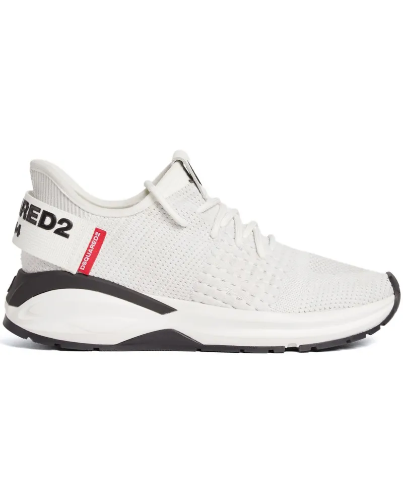 Dsquared2 Sneakers mit Logo-Riemen - Weiß Weiß