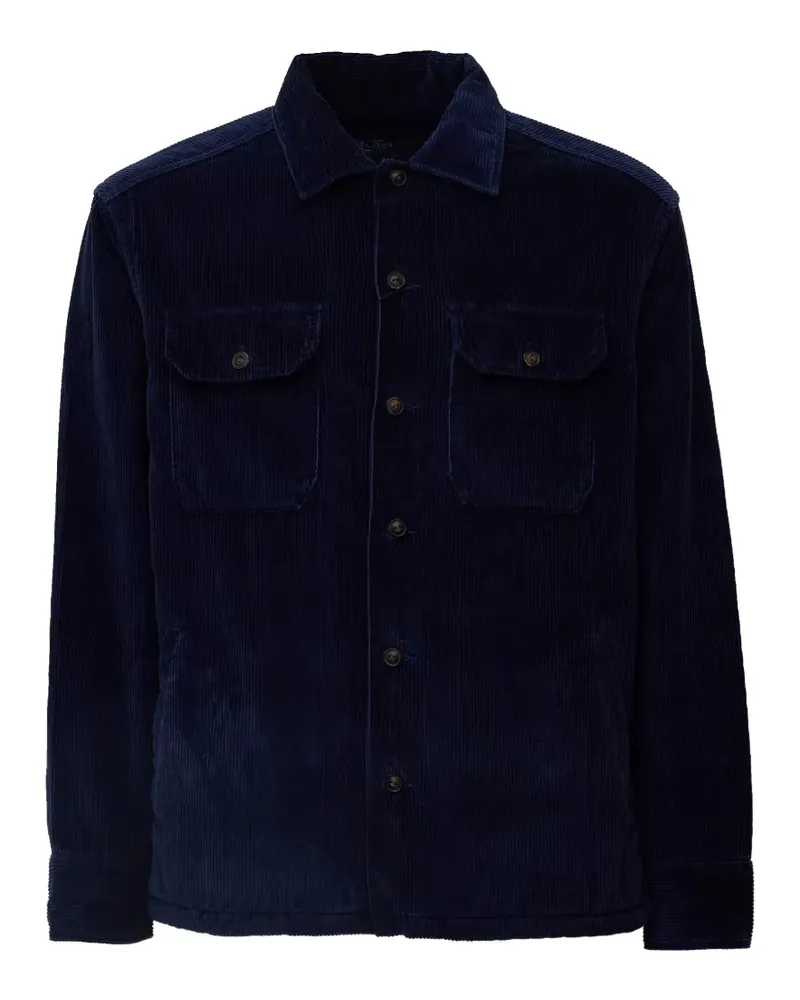 Ralph Lauren Hemdjacke aus Cord - Blau Blau