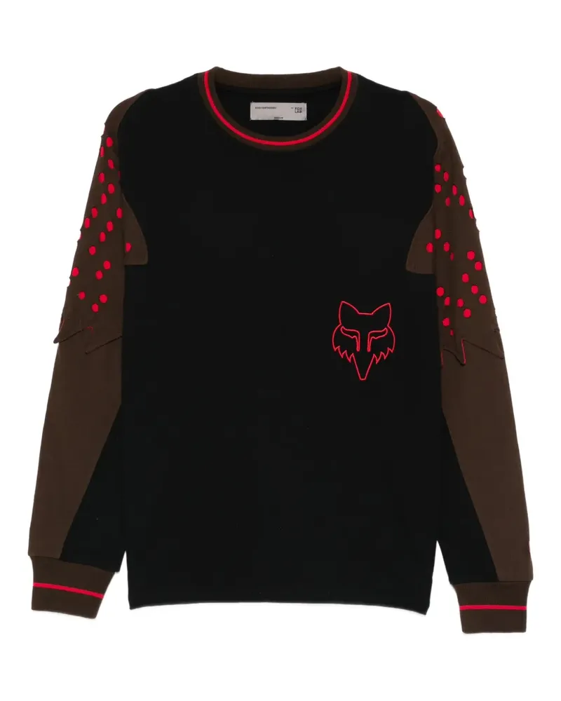 KIKO KOSTADINOV Sweatshirt mit Lochmuster - Schwarz Schwarz