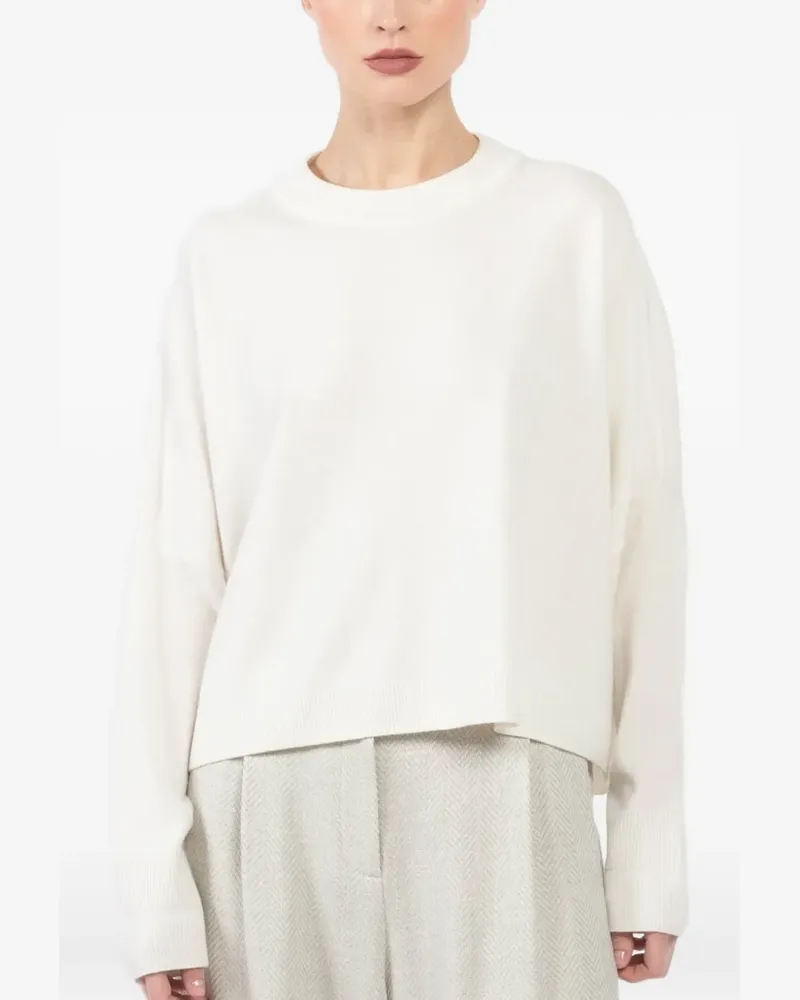 Dušan crew-neck sweater - Weiß Weiß