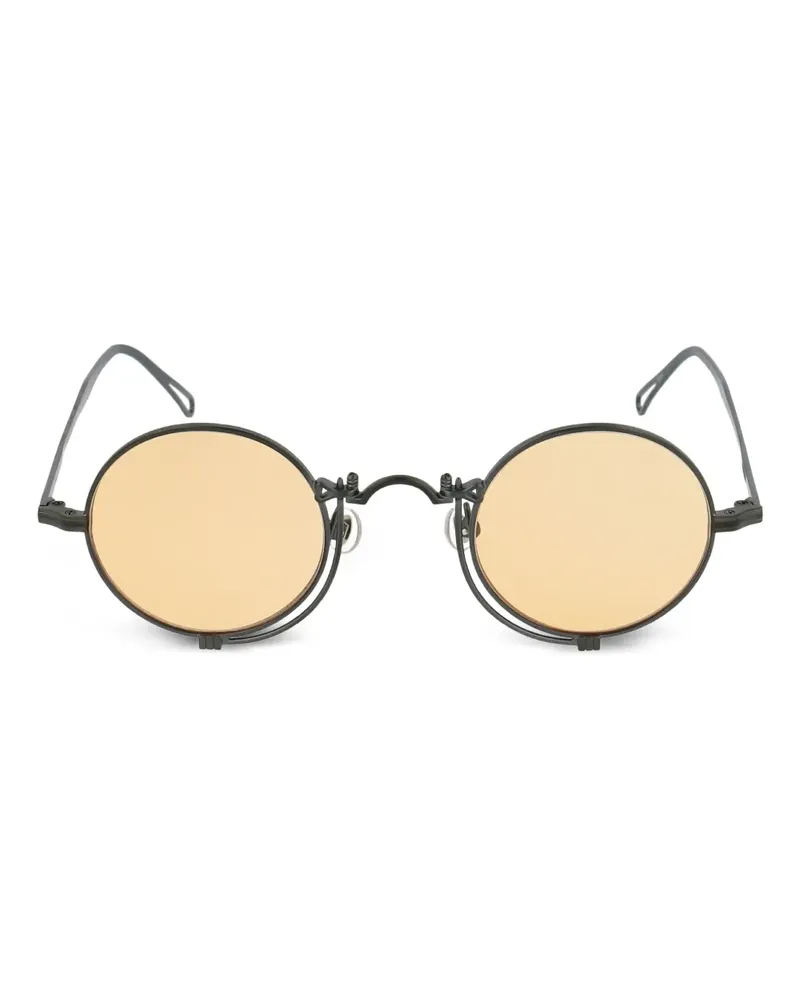 MATSUDA Sonnenbrille mit runden Gläsern - Schwarz Schwarz