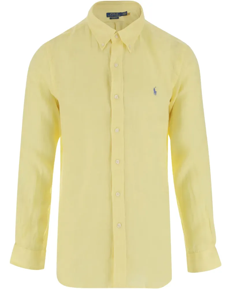 Ralph Lauren Hemd aus Leinen - Gelb Gelb
