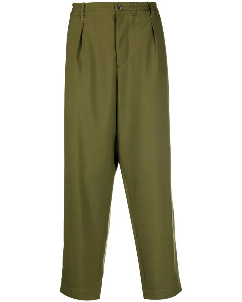 Marni Cropped-Hose mit Stretchbund - Grün Grün
