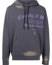 Marcelo Burlon | County of Milan Hoodie mit Bleached-Effekt Grau