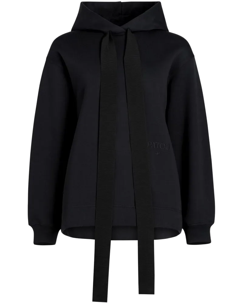 Patou Archive Hoodie aus Ripsband - Schwarz Schwarz