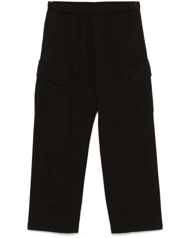 C.P. Company Jogginghose aus diagonalem Fleece - Schwarz Schwarz