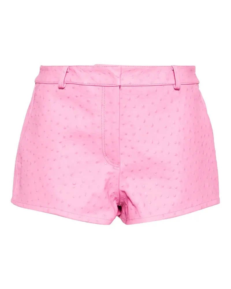 Casablanca Paris Shorts aus Leder - Rosa Rosa