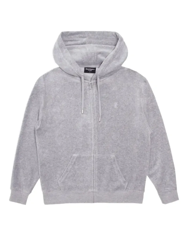 Juicy Couture Hoodie aus Velours - Grau Grau