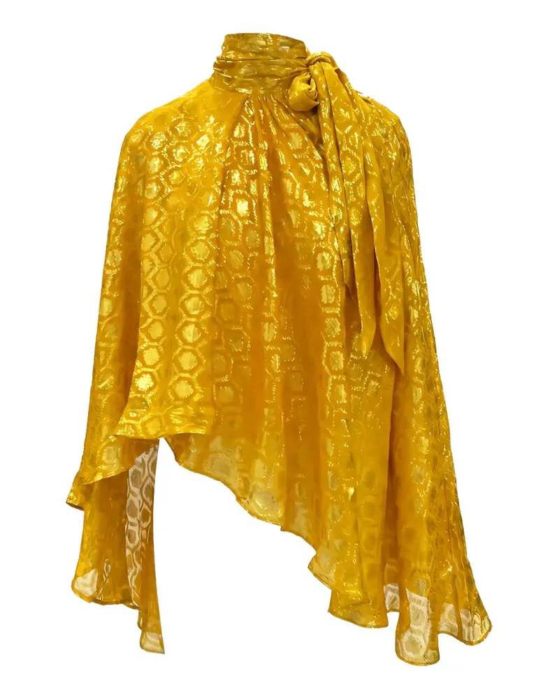 Taller Marmo Stevie jacquard-effect blouse - Gelb Gelb