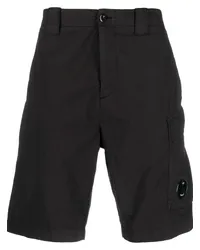 C.P. Company Cargo-Shorts mit Logo-Patch Schwarz