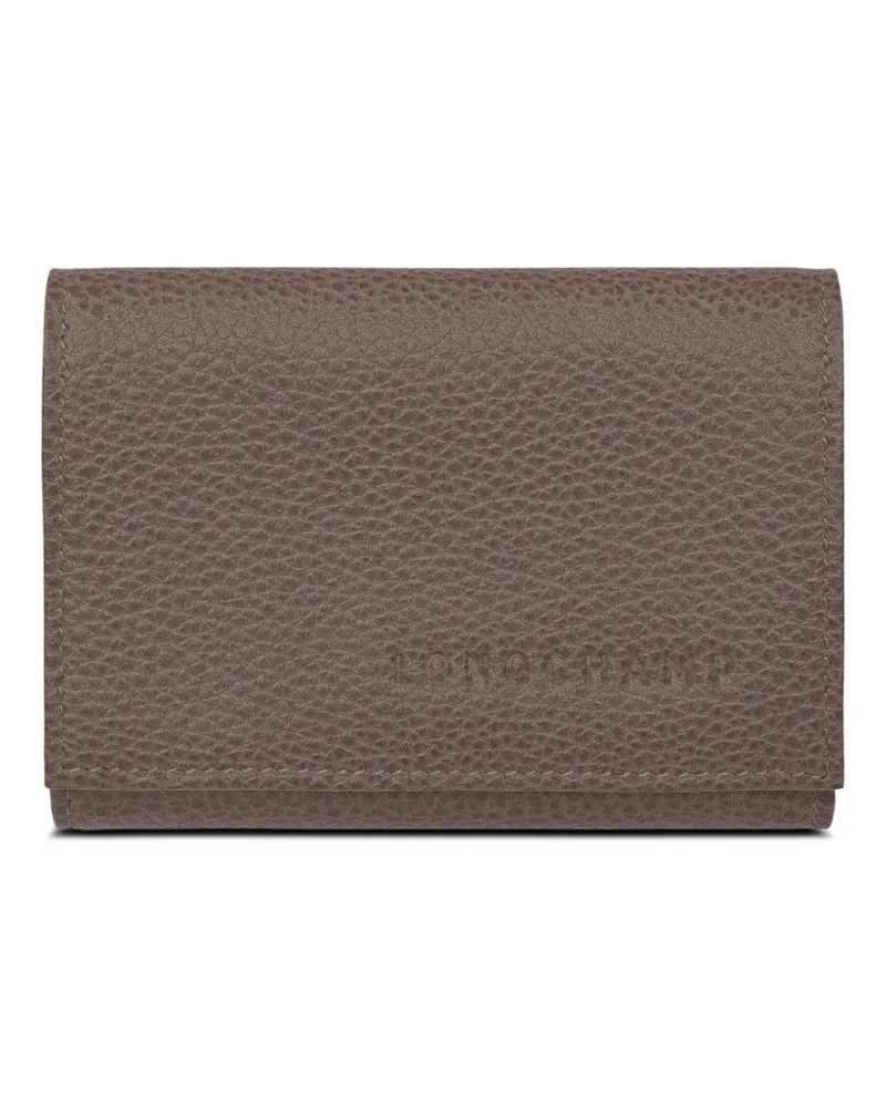 Longchamp Le Foulonné leather wallet - Braun Braun