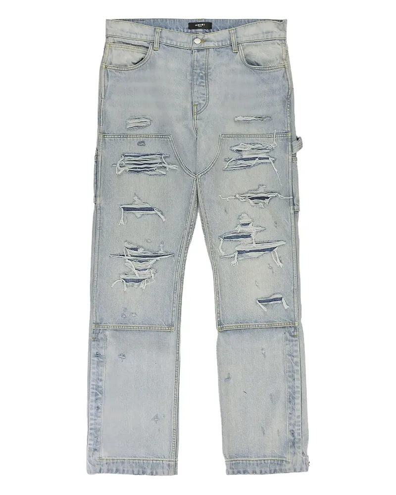 Amiri Jeans in Distressed-Optik - Blau Blau