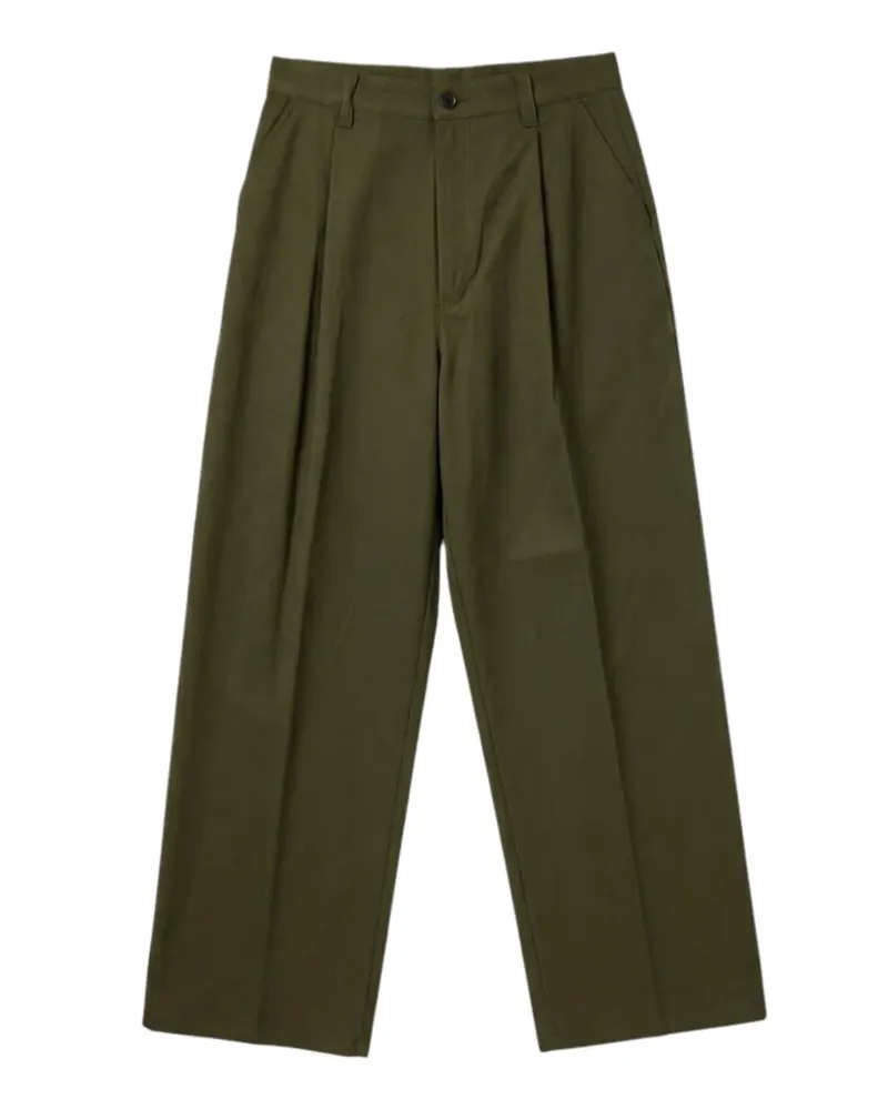Department 5 Wide-Leg-Hose mit Bundfalten - Grün Grün