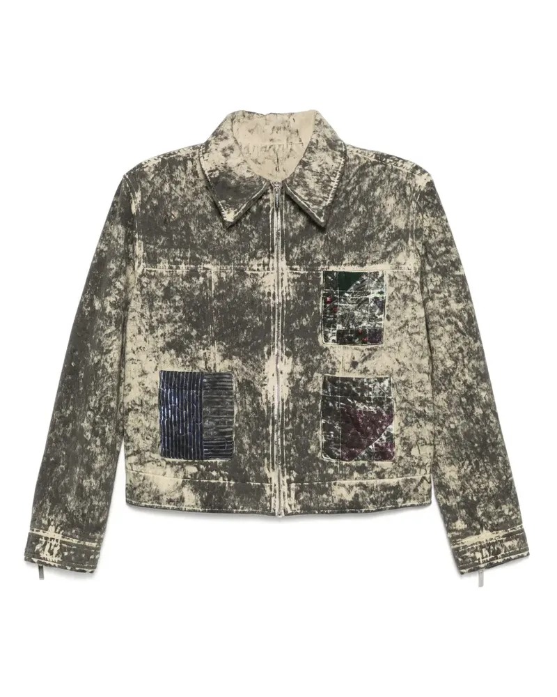 Stain Shade Jacke mit Print - Braun Braun