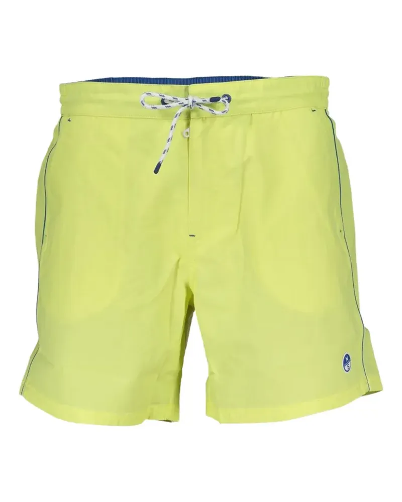 North Sails palm-tree print swim shorts - Gelb Gelb