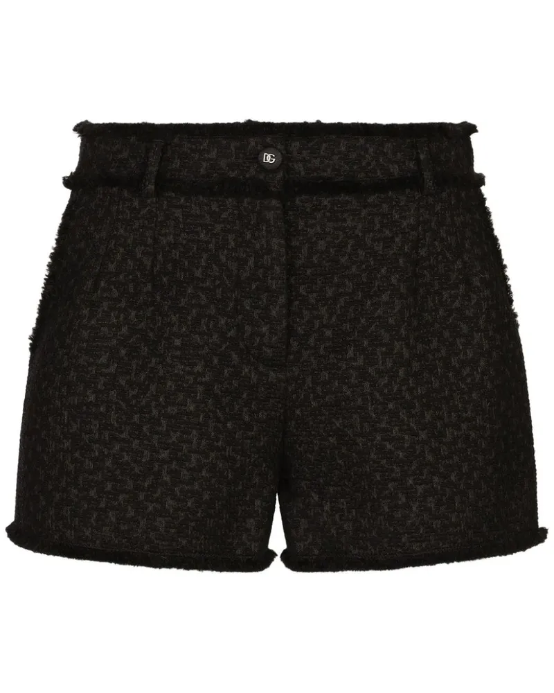 Dolce & Gabbana Shorts mit ausgefransten Details - Schwarz Schwarz