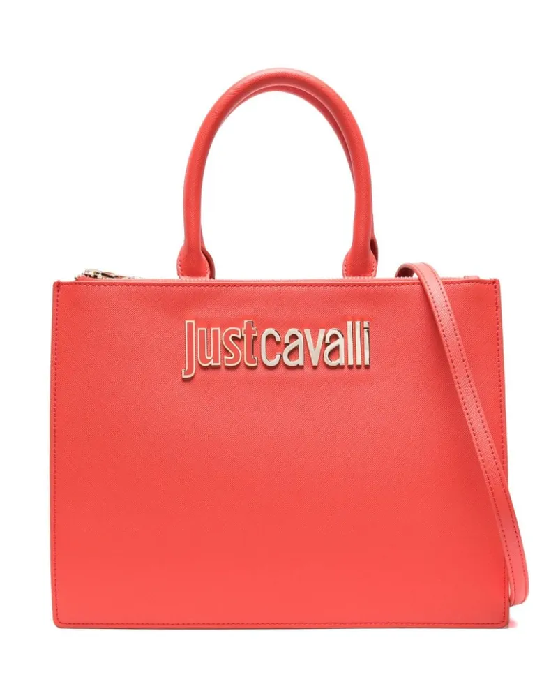 Just Cavalli Handtasche aus Faux-Leder Rot