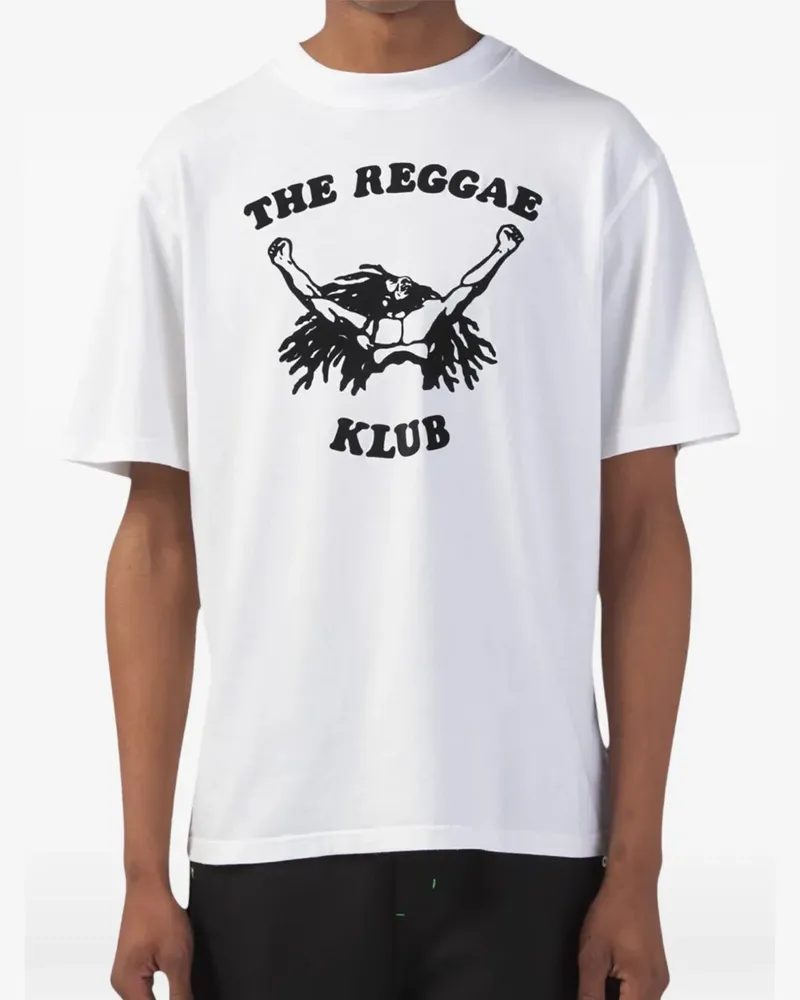 Nicholas Daley Reggae Klub T-Shirt mit grafischem Print - Weiß Weiß