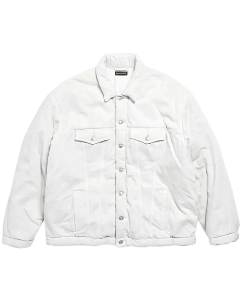 Balenciaga Gefütterte Jeansjacke - Nude Nude