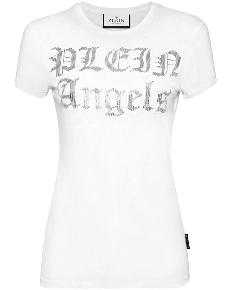 Philipp Plein T-Shirt mit Schlangenleder-Print - Weiß Weiß