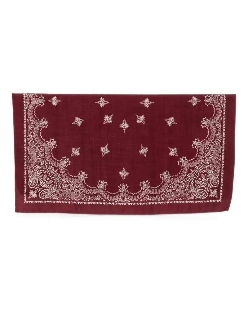 Destin paisley-print wool scarf - Rot Rot