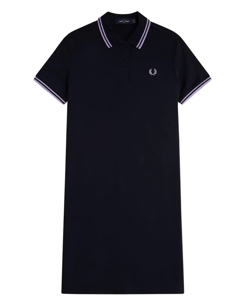 Fred Perry polo-collar mini dress - Schwarz Schwarz