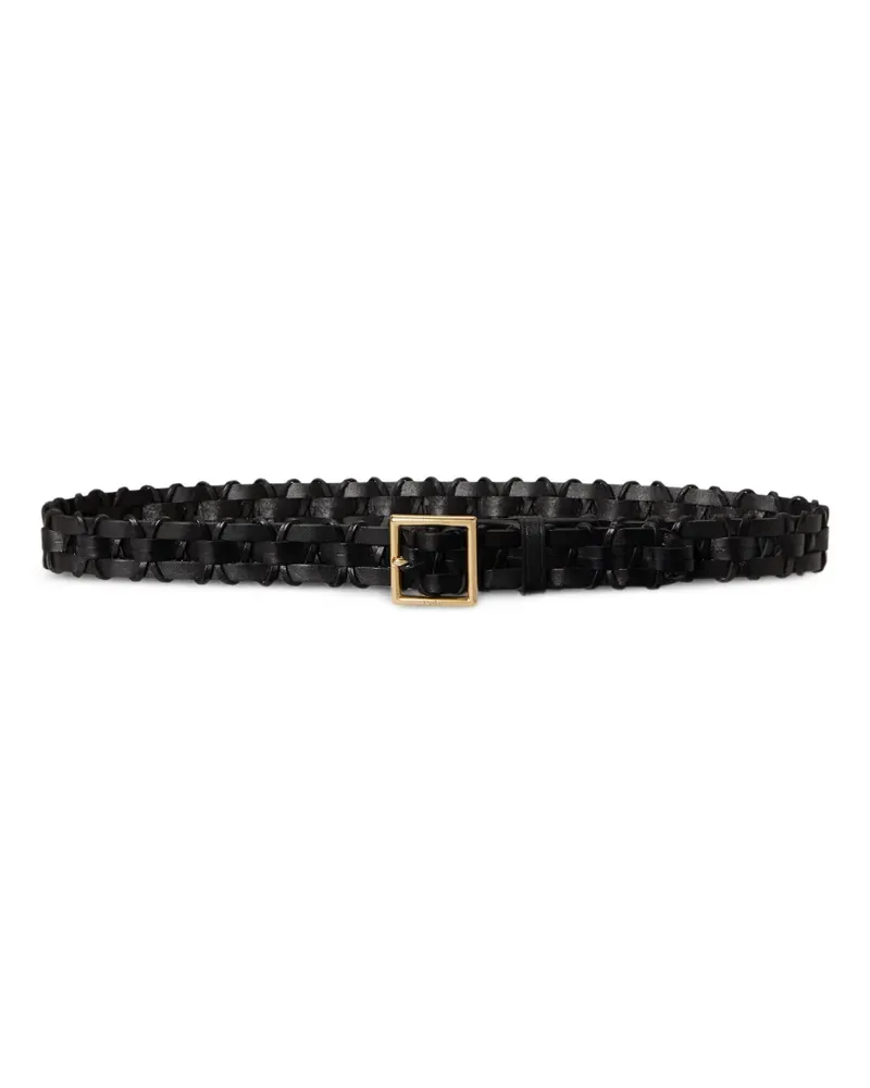 Ralph Lauren braided-leather belt - Schwarz Schwarz