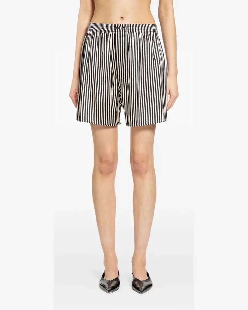 Petar Petrov Gestreifte Boxershorts - Schwarz Schwarz