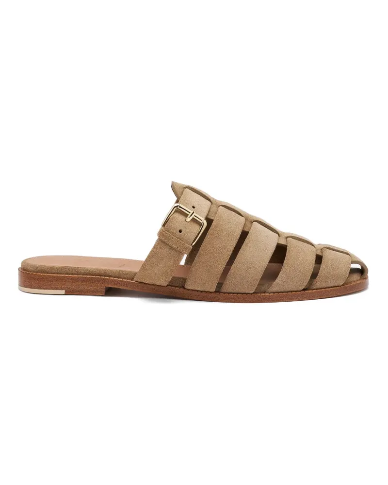 Malone Souliers Theresa Mules im Cage-Style - Nude Nude