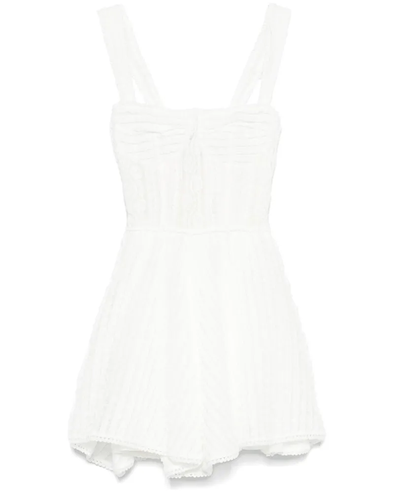 Charo Ruiz Mai Minikleid - Weiß Weiß