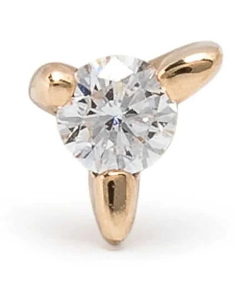 Maria Black 14kt yellow gold Fuzzy Glitz diamond single earring Gold