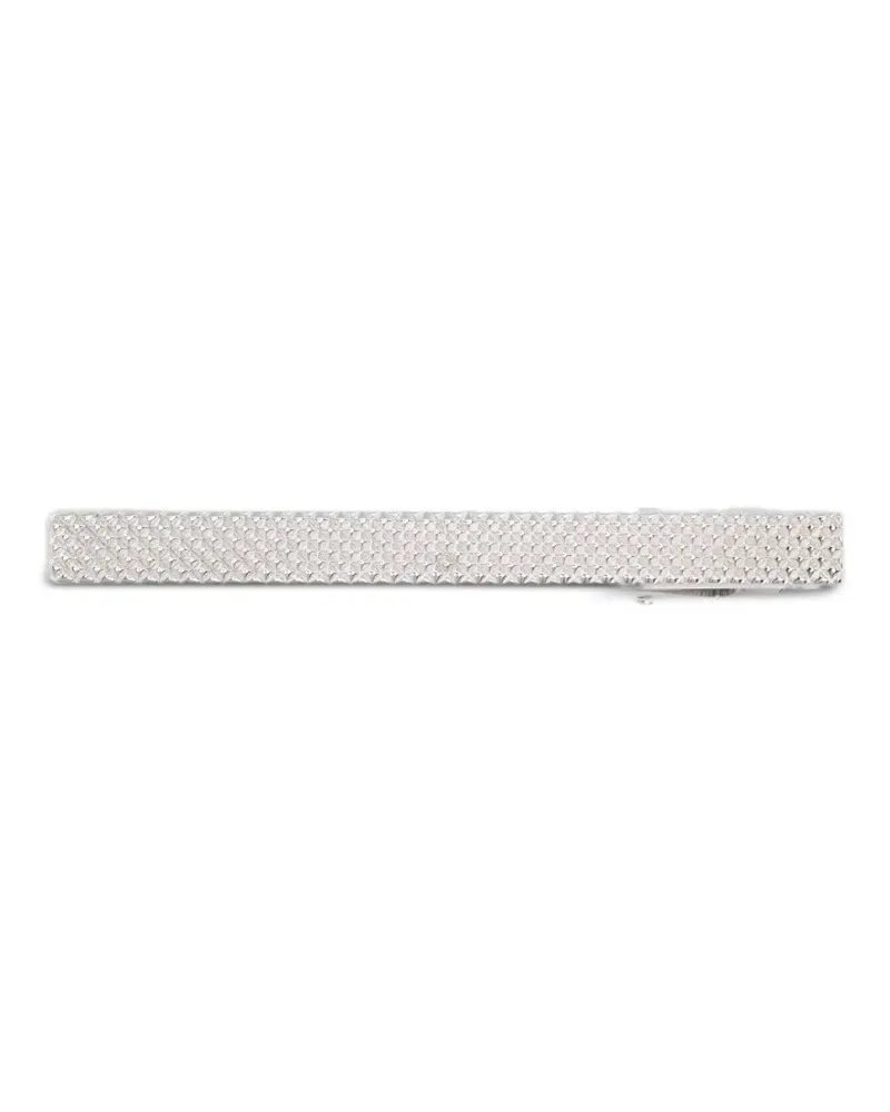 Tateossian Diamond textured tie clip - Silber Silber