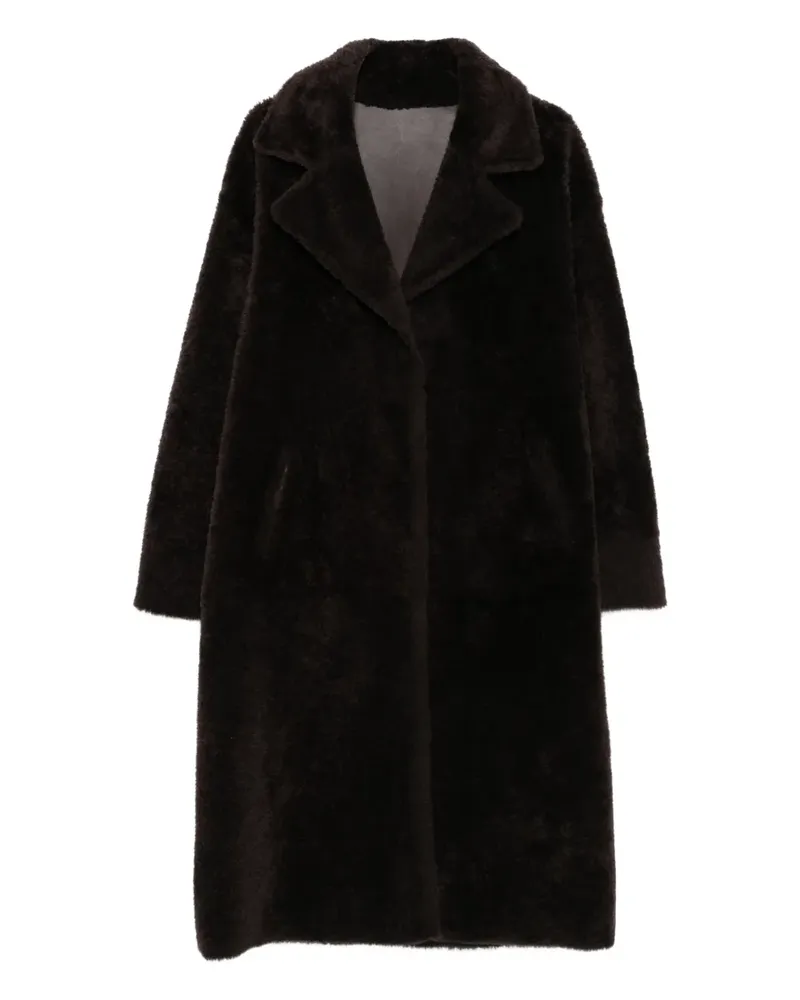 Arma Mantel aus Faux Shearling - Braun Braun