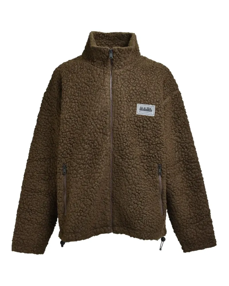 Napa By Martine Rose fleece zip-up jacket - Braun Braun