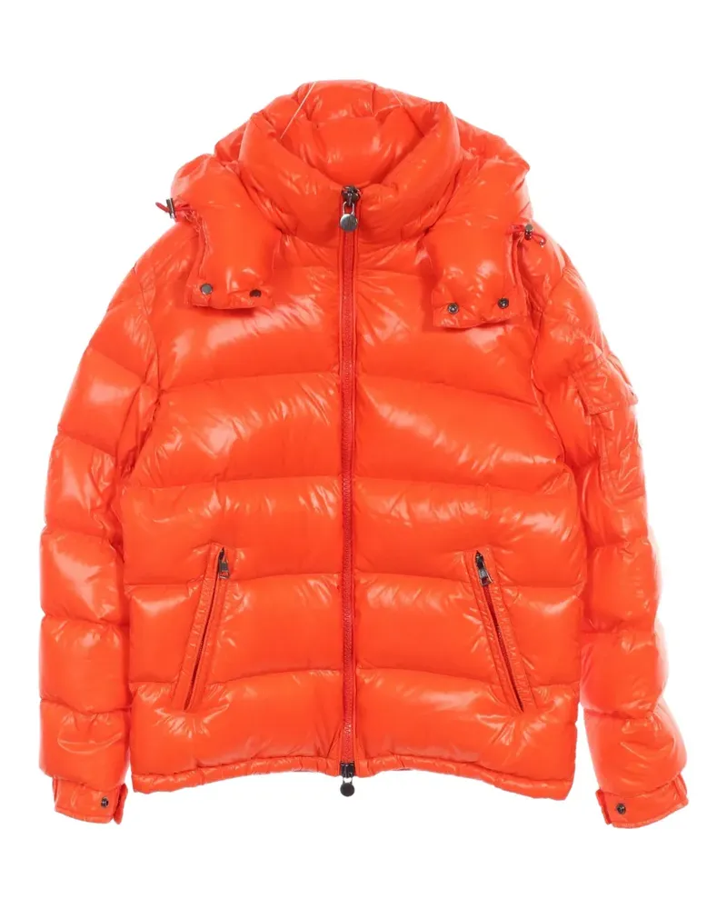 Moncler 2010s Maya hooded down jacket - Orange Orange